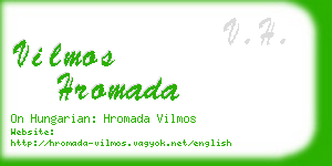 vilmos hromada business card